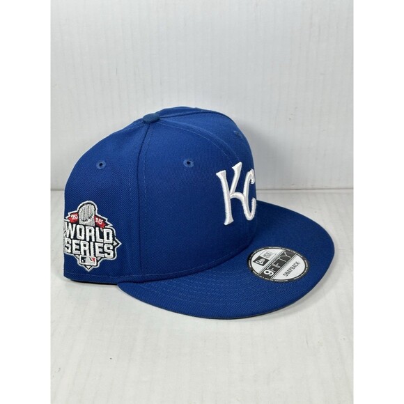 New Era Kansas City Royals MLB 9FIFTY World Series SnapBack Hat Cap OSFM NWT - Picture 2 of 5